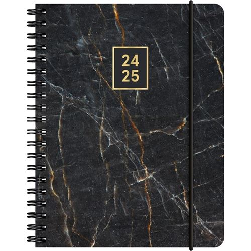 Skolalmanackor - Black Marble A6 2024/2025