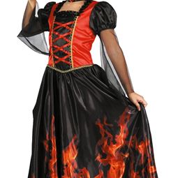 Halloween - Flammande Vampyr 160 cm