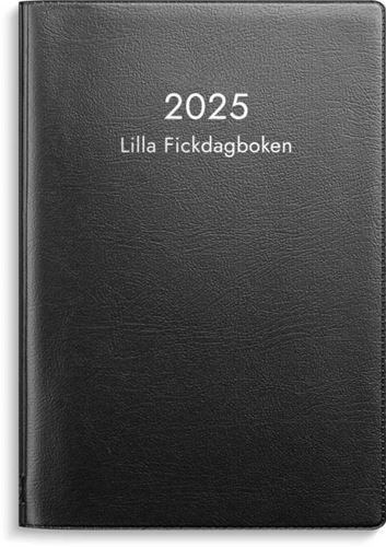 Årsbundet - Lilla Fickdagboken Svart 2025