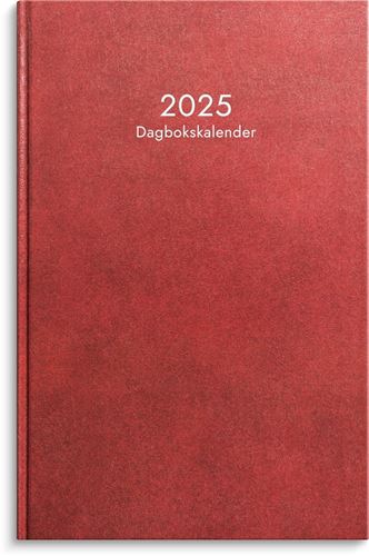 Årsbundet - Dagbokskalender Röd 2025