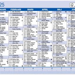 Årsbundet - Kalenderkort 2025