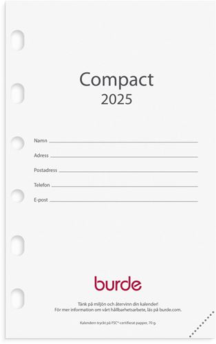 Årsbundet - Compact Kalendersats 2025